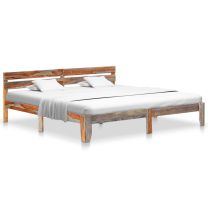  Bedframe massief sheeshamhout 200x200 cm