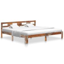  Bedframe massief sheeshamhout 200x200 cm