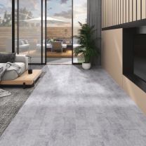  Vloerplanken zelfklevend 5,02 m 2 mm PVC cementgrijs