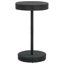  Tuintafel 60,5x106 cm poly rattan zwart