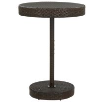  Tuintafel 75,5x106 cm poly rattan bruin