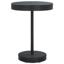  Tuintafel 75,5x106 cm poly rattan zwart