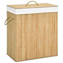  Wasmand met 2 vakken 100 L bamboe