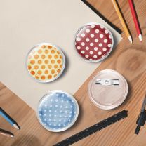  Buttons met spelden 100 st 25 mm acryl