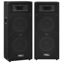 Hifi-podiumluidsprekers 2 st passief professioneel 1000 W zwart
