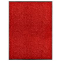  Deurmat wasbaar 90x120 cm rood