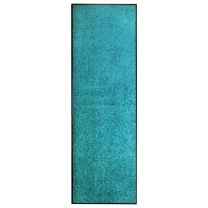  Deurmat wasbaar 60x180 cm cyaan