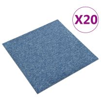  Tapijttegels 20 st 5 m 50x50 cm blauw