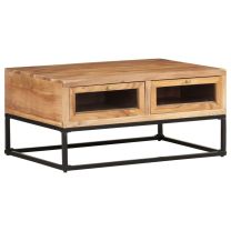  Salontafel 90x60x40 cm massief acaciahout