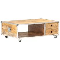  Salontafel 89x59x33 cm massief ruw mangohout