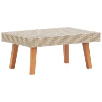  Tuintafel poly rattan beige