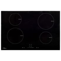  Inductiekookplaat 4 zones aanraakbediening 7000 W 77 cm glas