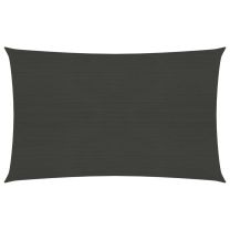  Zonnezeil 160 g/m 2,5x4,5 m HDPE antracietkleurig