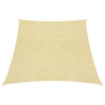  Zonnezeil 160 g/m 3/4x3 m HDPE beige