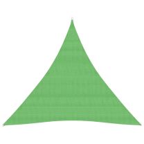  Zonnezeil 160 g/m 4,5x4,5x4,5 m HDPE lichtgroen
