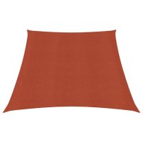  Zonnezeil 160 g/m 3/4x2 m HDPE terracottakleurig