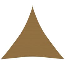  Zonnezeil 160 g/m 4x4x4 m HDPE taupe