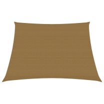  Zonnezeil 160 g/m 3/4x2 m HDPE taupe