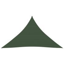  Zonnezeil 160 g/m 3,5x3,5x4,9 m HDPE donkergroen