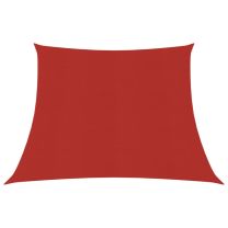  Zonnezeil 160 g/m 3/4x2 m HDPE rood