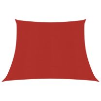  Zonnezeil 160 g/m 4/5x3 m HDPE rood
