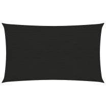  Zonnezeil 160 g/m 2x5 m HDPE zwart