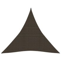  Zonnezeil 160 g/m 4x4x4 m HDPE bruin