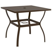  Tuintafel 81,5x81,5x72 cm staal bruin