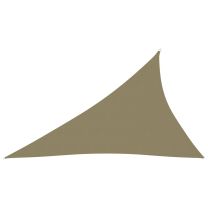  Zonnescherm driehoekig 3x4x5 m oxford stof beige