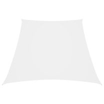  Zonnescherm trapezium 3/4x3 m oxford stof wit