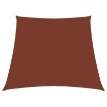  Zonnescherm trapezium 3/4x2 m oxford stof terracottakleurig