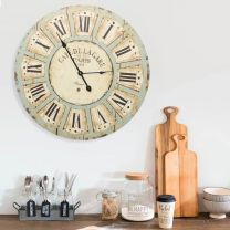  Wandklok 60 cm MDF meerkleurig