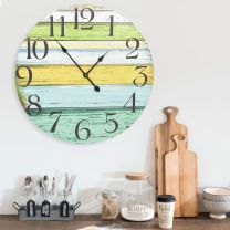  Wandklok 60 cm MDF meerkleurig