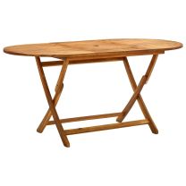  Tuintafel inklapbaar 160x85x75 cm massief acaciahout