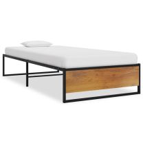  Bedframe metaal zwart 90x200 cm