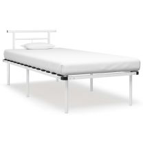  Bedframe metaal wit 90x200 cm