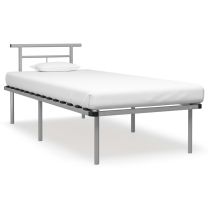  Bedframe metaal grijs 90x200 cm