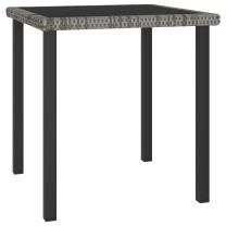  Tuintafel 70x70x73 cm poly rattan grijs