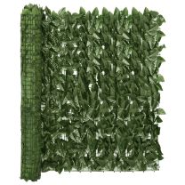  Balkonscherm met donkergroene bladeren 500x100 cm