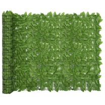  Balkonscherm met groene bladeren 600x150 cm