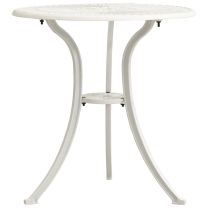  Tuintafel 62x62x65 cm gietaluminium wit