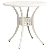  Tuintafel 78x78x72 cm gietaluminium wit