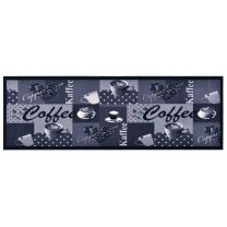  Keukenmat wasbaar Coffee 45x150 cm blauw