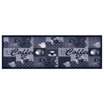  Keukenmat wasbaar Coffee 60x180 cm blauw