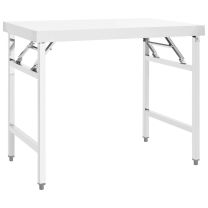  Keukenwerktafel inklapbaar 100x60x80 cm roestvrij staal