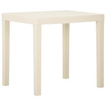  Tuintafel 79x65x72 cm kunststof wit