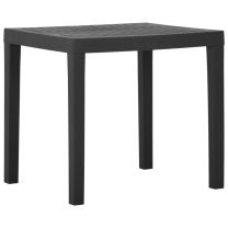  Tuintafel 79x65x72 cm kunststof grijs