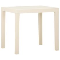  Tuintafel 79x65x72 cm kunststof wit