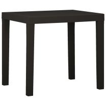  Tuintafel 79x65x72 cm kunststof antracietkleurig