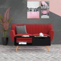  Salontafel 100x49,5x43 cm spaanplaat zwart